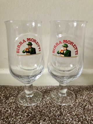 18x Birra Moretti Lager Beer Pint Glasses - - 20oz - Home Bar - Pub