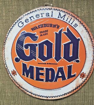 General Mills Gold Medal Distressed/vintage Style Metal Sign