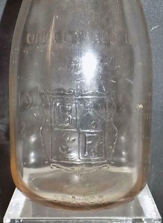 Rare Biltmore Dairy Farms One Quart Milk Bottle Asheville NC Approved 1950s 4