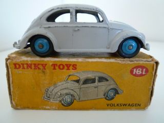 Vintage Dinky Toys 181 Volkswagen Beetle Oval Issued 1956