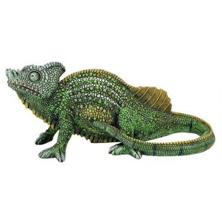 Chameleon Sculpture Home Reptile Garden Pond Lizard Statue 3