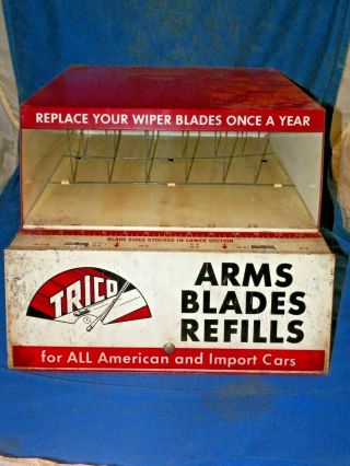 Vintage Trico Wiper Blade Advertising Counter Display Rack Gas Service Station