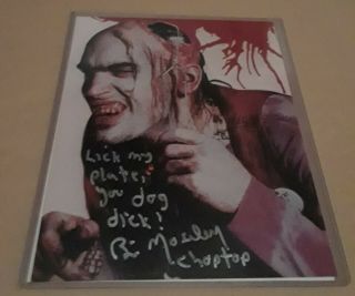 Texas Chainsaw Massacre II signed photo Set of 2 Bubba and Choptop 2