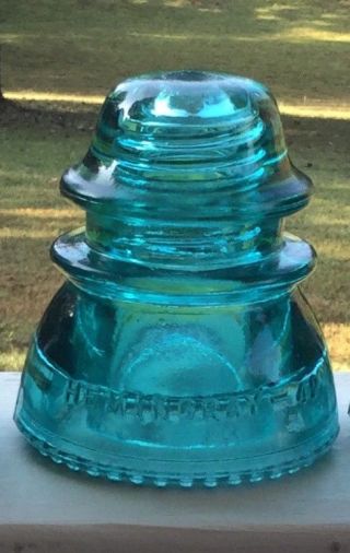 Antique Vintage Hemingray No 42 Predrilled Glass Insulator Diy Light Lamp