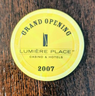 Lumiere Place Casino St.  Louis Grand Opening Non - Value Commemorative Chip