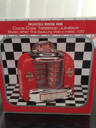 Coca Cola Collectible Musical Bank Tabletop Jukebox