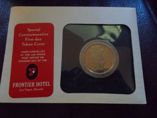 Frontier Hotel Special Commomorative First - Day Token Cover Hand Cancelled