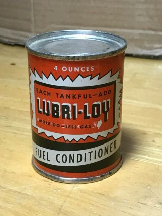 Vintage Lubri - Loy Fuel Conditioner 4 Oz.  Can Full