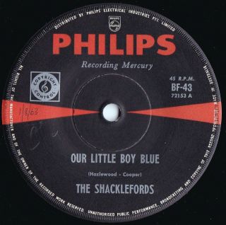 Shacklefords Orig Oz 45 Our Little Boy Blue Vg,  ’63 Philips Bf43 Lee Hazlewood