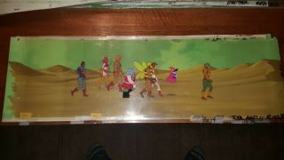 Masters Of The Universe Panoramic Hand Painted Production Cel He - Man Skeletor
