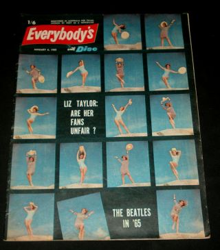 Everybodys 1960s Mod Beat Mag Beatles Ann Margret Debbie Reynolds Surfing