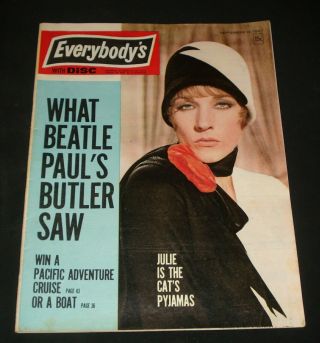 Everybodys 1960s Mod Beat Mag Billy Thorpe Twiggy Beatles Jane Asher Julie Andre