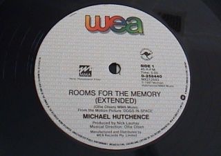INXS Michael Hutchence Rooms For The Memory Rare Aussie 12 