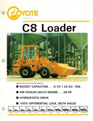 Coyote C8 Wheel Loader Sales Brochure