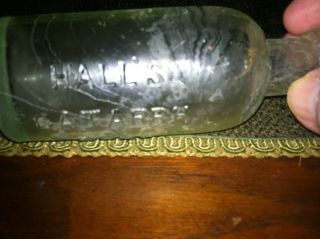 ANTIQUE MEDICAL BOTTLE - HALL ' S CATARRH CURE - 1890 ' S F.  M.  CHENEY - TOLEDO,  OH 3