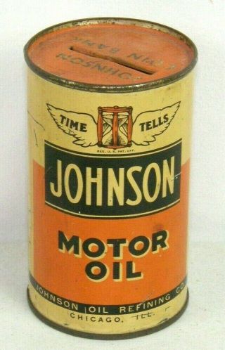 Johnson Motor Oil Bank Oil Refining Co.  Can Chicago
