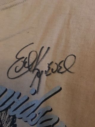 Evel Knievel Autograph Harley Tshirt