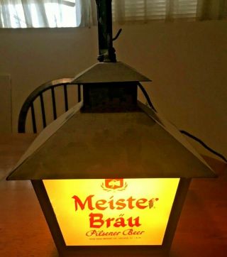 Vintage Meister Brau Beer Advertising Light (great)