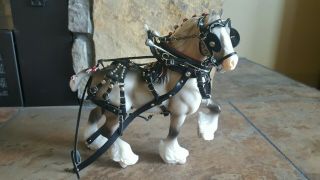 Breyer Horse With Harness,  Pre - Owned In.  Size 8 " X 7.  5
