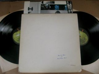The Beatles White Album Numbered Los Angeles Pressing W/ Poster Swbo 101 Vg,  2lp