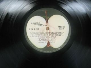 THE BEATLES White Album NUMBERED Los Angeles Pressing w/ POSTER SWBO 101 VG,  2LP 5
