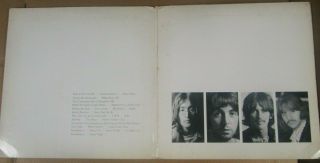 THE BEATLES White Album NUMBERED Los Angeles Pressing w/ POSTER SWBO 101 VG,  2LP 8