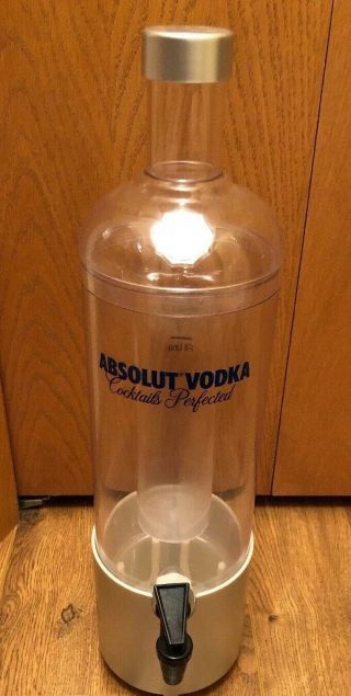 Absolut Vodka Cocktails Perfected Large Dispenser Bottle 20 " T Collector 