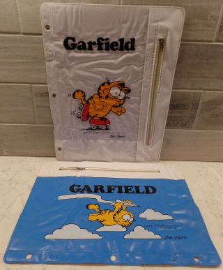 Garfield Vinyl Pencil Bag Pouches Cosmetic Bag Jim Davis