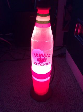 Vintage Tomato Ketchup Lava Lamp Light