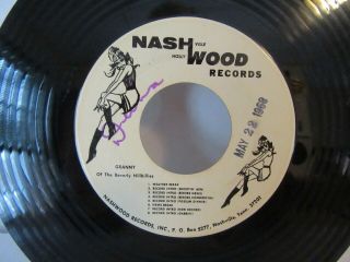 GRANNY of ' The Beverly Hillbillies ' RARE ONE - SIDED PROMO 45 RPM 1968 Nashwood EX 2