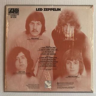 Led Zeppelin 1969 SELF TITLED Atlantic SD 8216 Shrink VG 2
