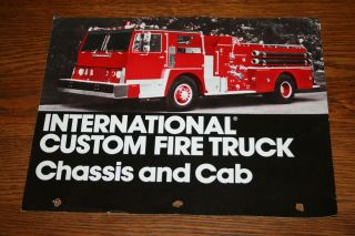 1972 International Harvester Custom Fire Truck Advertising Sales Brochure