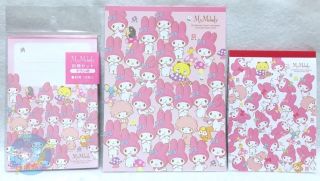 Sanrio My Melody Full Pattern Envelope Stationery Memo Paper Set Limited Japan