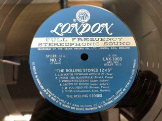 THE ROLLING STONES 12 X 5 LONDON LAX 1003 OBI STEREO JAPAN LP 5