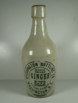 Washington Dc Ginger Beer Stoneware Bottle - Washington Bottling Co.