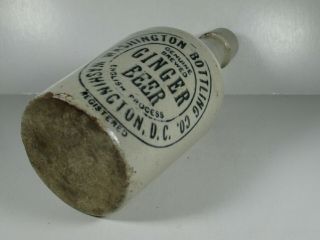 Washington DC GINGER BEER Stoneware Bottle - Washington Bottling Co. 6