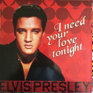 Elvis Presley ‎ - I Need Your Love Tonight (2017) 180g Vinyl Lp Speedypost
