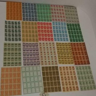 500 Vintage Savings Stamps Sample Pack 20 Sheets Of 25 Trading Stamps C