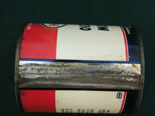 VINTAGE RARE HUMBLE 50/1 OUTBOARD BOAT MOTOR OIL CAN FULL 16oz 2 CYCLE 3