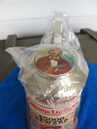 Budweiser Jesse James and the James Younger Gang Lidded Beer Stein 4