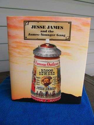 Budweiser Jesse James and the James Younger Gang Lidded Beer Stein 6