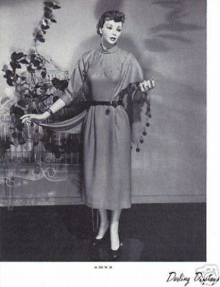 1937 Charmant Mannequin Display Photo Advertising M380w Classic Vintage Fashion