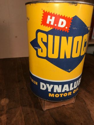 Sunoco DYNALUBE 5 Quart Motor Oil Can 2