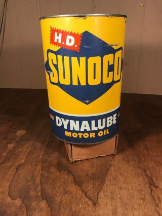 Sunoco DYNALUBE 5 Quart Motor Oil Can 8