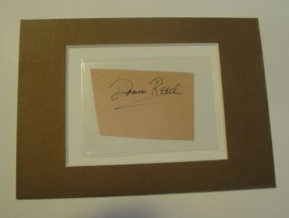 Donna Reed Signed Scrapbook Page Autograph Cut 3x2 "