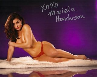 Mariela Henderson Playboy Special Editions Model Sexy Signed Photo (a)