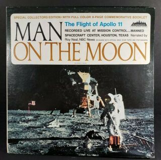Man On The Moon Apollo 11 Evolution 3004 Stereo Record 1969 Landing Booklet