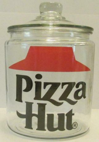 Pizza Hut Glass Counter Jar From 1970 