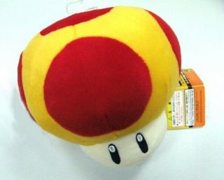 Nintendo Mario Bros.  : Mushroom 8 " Plush Doll (yellow Mega)