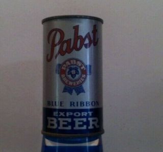Pabst Blue Ribbon Export Flat Top Beer Can
